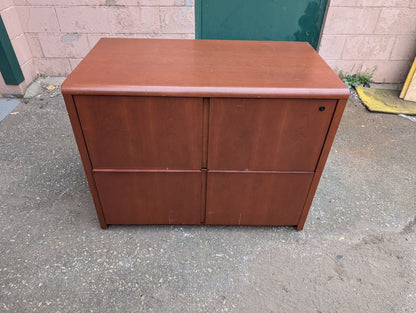 2 Drawer Wooden filing Cabinet 27"x38"x20" - Free Delivery