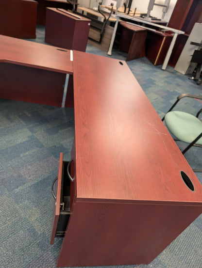 L-Shaped Executive Office Desk