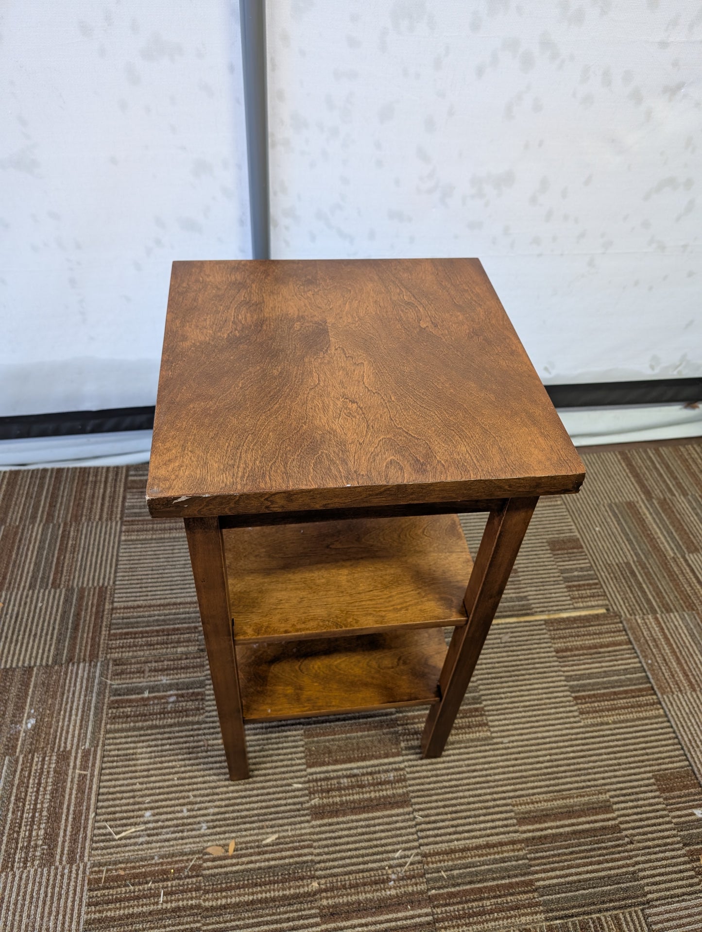 Wooden Side Table, 16" by 16"